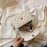 Sweet Bow Pearls Cross Body Mini Handbag Girl Fairy PU Leather Flap Bag