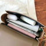 Shoulder Bags Women Thread Solid Office Lady Cross Body Saddle-bag