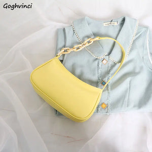 Popular PU Leather Shoulder Bag Women Chain Sweet Office Ladies Hipsters