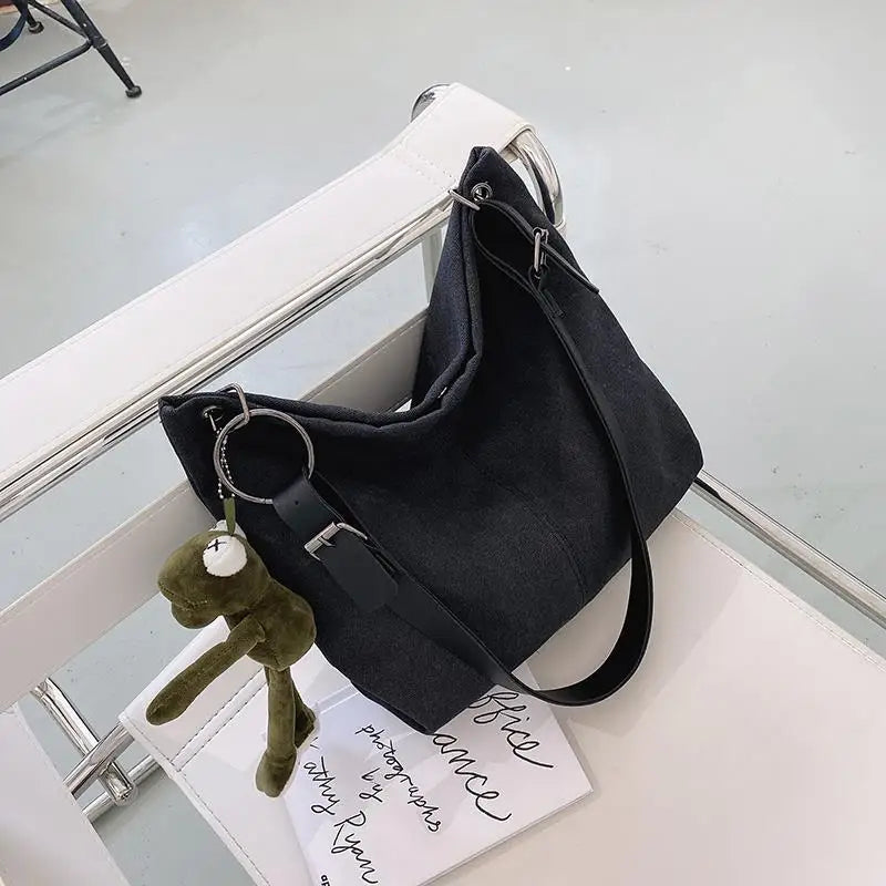 Vintage Canvas Large Capacity Tote All-match Shoulder Bag