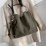 Vintage Canvas Large Capacity Tote All-match Shoulder Bag