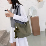 Vintage Canvas Large Capacity Tote All-match Shoulder Bag