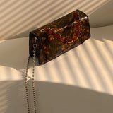 Vintage Chain-bag Crossbody Beading Handbag