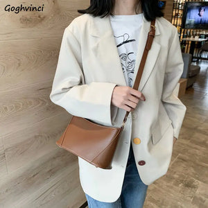 Vintage PU Leather Zipper Flap-bag Handbags