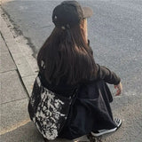 Vintage Tie-dye Linen Bag Cross-body Leisure Totes Handbags