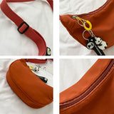 Nylon Zipper Shoulder Bags Women Hobos High Street Shopping Kpop