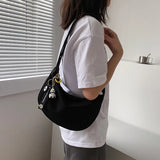 Nylon Zipper Shoulder Bags Women Hobos High Street Shopping Kpop