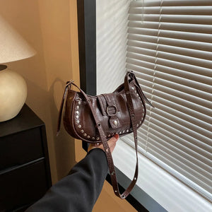 Crocodile Pattern PU Leather Shoulder Bag for Women