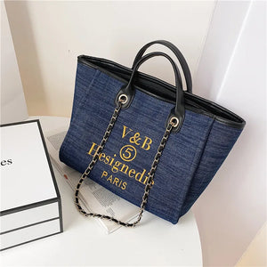 Canvas Shoulder Bag for Women Tote Shopper High Handbag