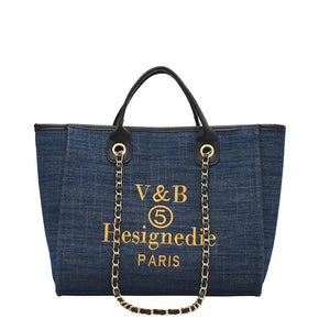 Canvas Shoulder Bag for Women Tote Shopper High Handbag