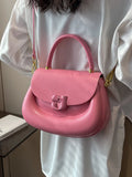 Women's Shoulder Bag Spring Summer Saddle Pack High Texture Pu Handbags