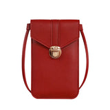 Shoulder Bags for Women Crossbody PU Leather Touch Screen Mobile Phone Wallet