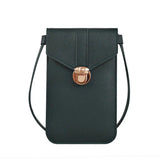 Shoulder Bags for Women Crossbody PU Leather Touch Screen Mobile Phone Wallet