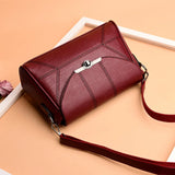 Women's PU Leather Shoulder Bag Crossbody Messenger Handbag
