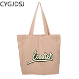 Canvas Tote Shoulder Bag for Women Handbags Ladies Purse