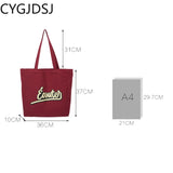 Canvas Tote Shoulder Bag for Women Handbags Ladies Purse