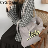 Canvas Tote Shoulder Bag for Women Handbags Ladies Purse