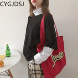 Canvas Tote Shoulder Bag for Women Handbags Ladies Purse