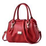 Women's PU Leather Shoulder Bag Tote Crossbody Handbag