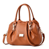 Women's PU Leather Shoulder Bag Tote Crossbody Handbag