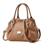 Women's PU Leather Shoulder Bag Tote Crossbody Handbag