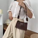 Women's PU Leather Embossed Shoulder Bag Retro Handbag Clutch Sling Pouch