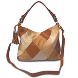 Patchwork Shoulder Bag Women's Handbag Pu Leather Big Sac Bolsa Tote