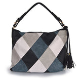 Patchwork Shoulder Bag Women's Handbag Pu Leather Big Sac Bolsa Tote