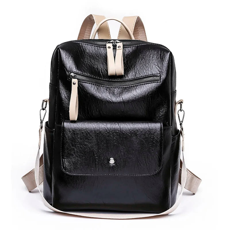 Women Backpacks Anti-theft Travel Backpack Soft Leather School Bags