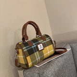Women's Casual Lattice Messenger Bag Western Retro Art In Handbag