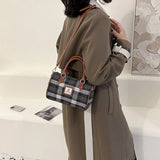 Women's Casual Lattice Messenger Bag Western Retro Art In Handbag
