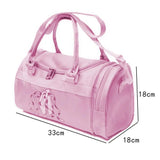 Pink Ballet Dance Backpack for Girls Embroidered Gym Bag