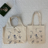 Large Capacity Canvas Shoulder Bag for Women All-match Tote Handbags