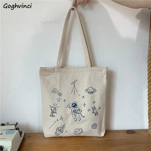 Large Capacity Canvas Shoulder Bag for Women All-match Tote Handbags