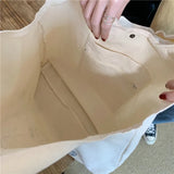 Large Capacity Canvas Shoulder Bag for Women All-match Tote Handbags