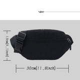 Feather Print Shoulder Chest Bag Multi-function Organizer