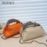 Leather Shoulder Small Tote Female Travel Underarm Top Handle Bag