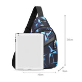 Men's Shoulder Crossbody Bag Short Travel Messenger Chest Bag