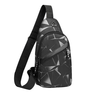 Men's Shoulder Crossbody Bag Short Travel Messenger Chest Bag