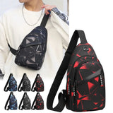 Men's Shoulder Crossbody Bag Short Travel Messenger Chest Bag