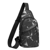 Men's Shoulder Crossbody Bag Short Travel Messenger Chest Bag