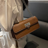 Solid Ladies Shoulder Crossbody Bag Chain Handbags
