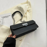 Solid Ladies Shoulder Crossbody Bag Chain Handbags