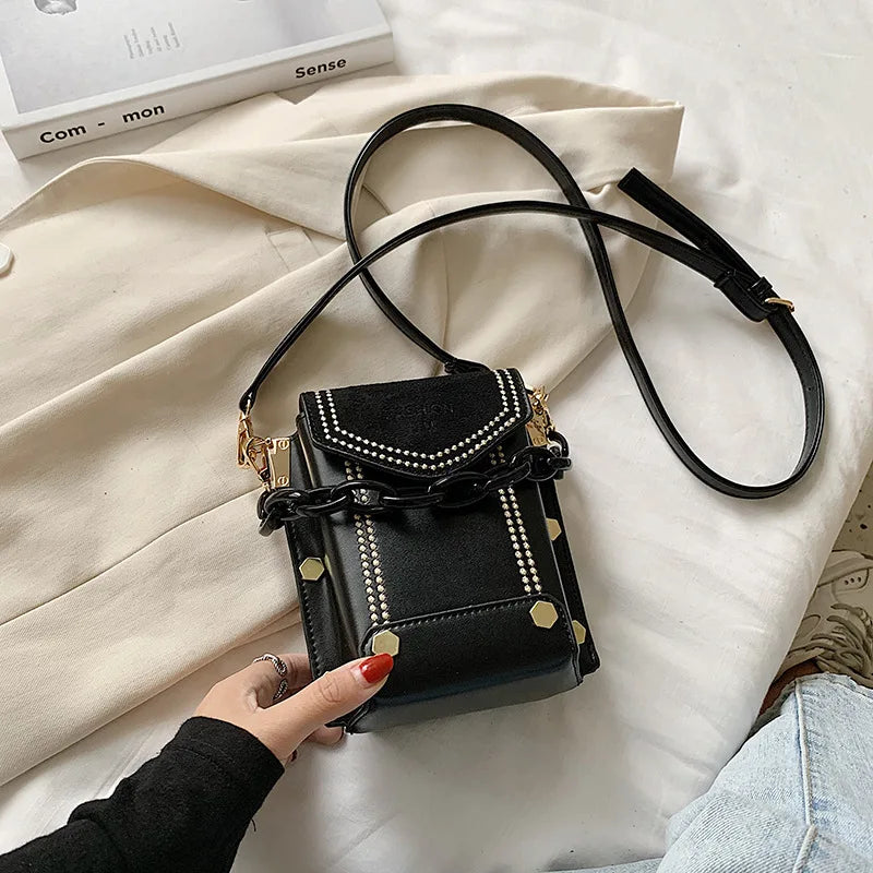 Shoulder Crossbody Bag for Women 2021New Contrast Mobile Phone Bag Messenger Bag