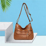 High PU Leather Messenger Bag for Women