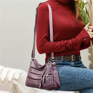 High PU Leather Messenger Bag for Women