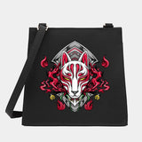 Women Small Square Mask Pattern Shoulder Crossbody Bag