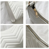 Crocodile Pattern Leather Crossbody Shoulder Bag for Women