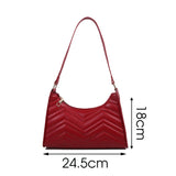 Crocodile Pattern Leather Crossbody Shoulder Bag for Women
