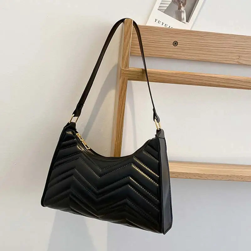 Crocodile Pattern Leather Crossbody Shoulder Bag for Women